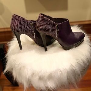 Michael Kors Ankle Boots - Purple Snakeskin